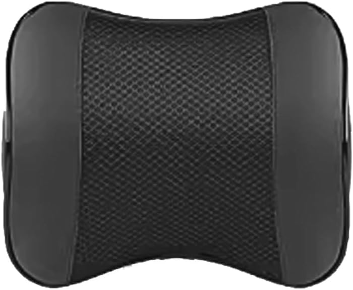 Photo 1 of Car Head Support Pillow for Ford Bronco Expedition Ranger Maverick Fusion F150 Ice silk, Car Lumbar Support Pillow Softness Car Headrest Pillow,1-B Black