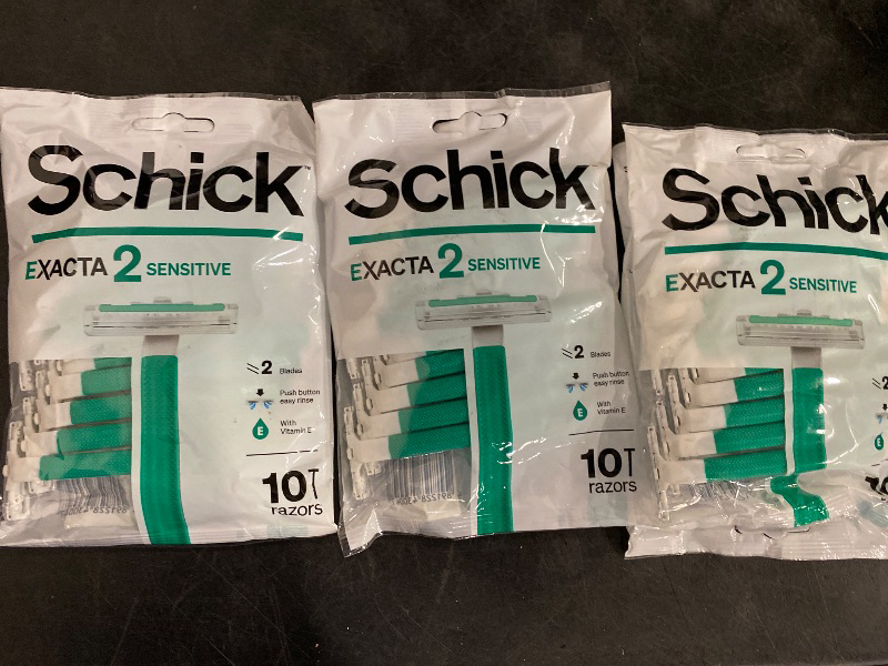 Photo 1 of 2Pack Schick Exacta2 Sensitive Disposable Razor, 10 Count(Pack of 2)