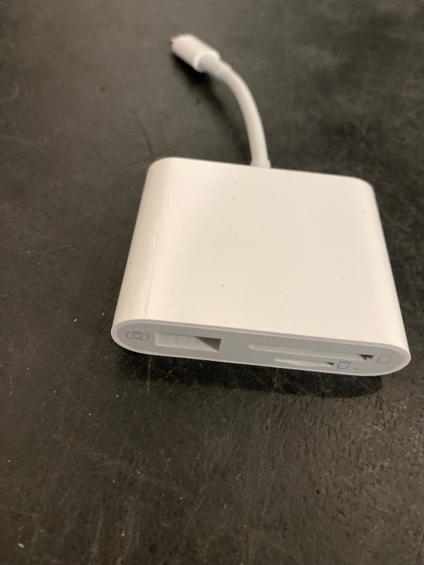 Photo 1 of USB C to SD Card Reader, Memory Card Adapter with Dual Solts for iPad Pro/Air, Mac, MacBook Pro/Air, 3 in 1 Lightning  Memory Card Reader with USB OTG USB Ports - C4-B2