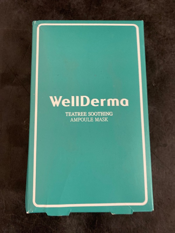 Photo 1 of WellDerma TeaTree Soothing Ampoule Mask Paper Box 25ml *10 pcs