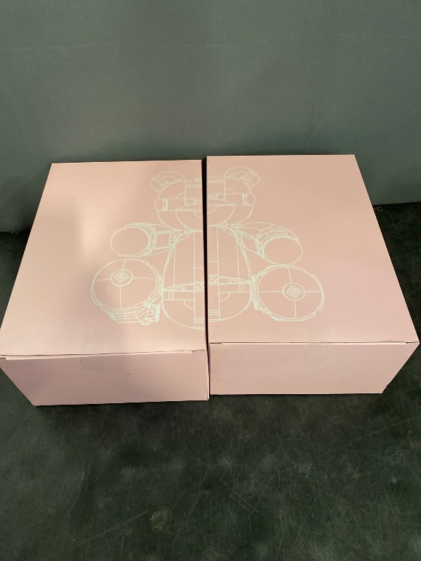 Photo 1 of JAKI Teddy Bear for Girlfriend Birthday Gifts Girls Pink Bear Women Building Set Adults Building Blocks for Her DIY Gifts
