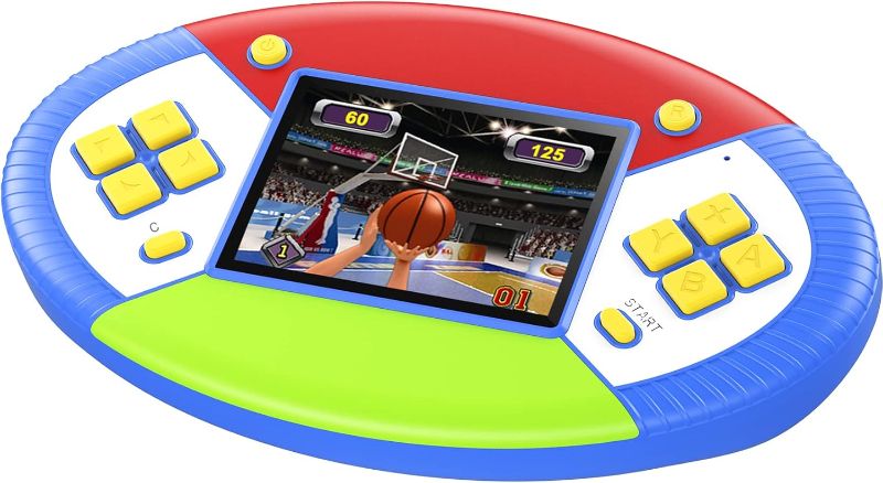 Photo 1 of Kids Handheld Games Toys with 220 16 Bit Video Games,Handheld Gaming Stuff for Boys and Girls,Portable Rechargeable Family Retro Games Player Party Favors Christmas Birthday Gift (Blue)