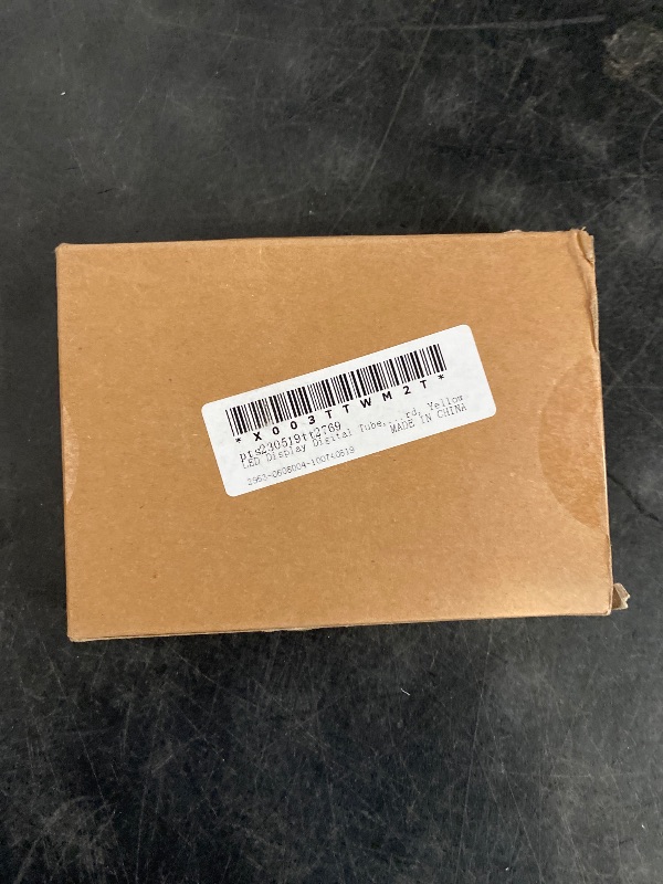 Photo 1 of PATIKIL LED Display Digital Tube, 10 Pack Common Anode 7 Segment 10 Pin 1 Bit 2.1V 1" Digit Height LED Display Module for Electronic Driver Board, Yellow