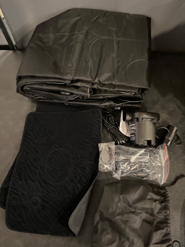 Photo 1 of Umbrauto SUV Air Mattress for Trunk: Upgraded Car Camping Mattress with Flocked Surface and Extra Thick Bottom, Van Sleeping Bed for Back Seat with Pump, Nozzle, Repair Patch, Carry Bag