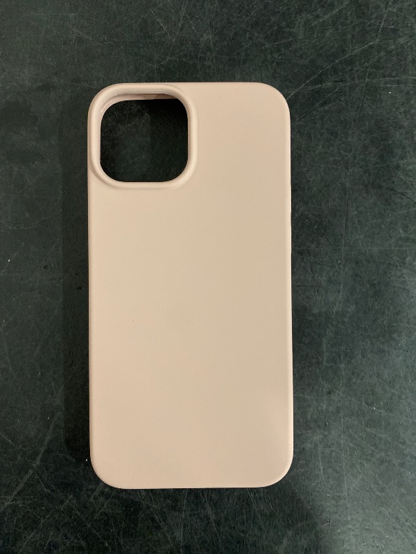 Photo 1 of Shockproof Liquid Silicone Designed for iPhone 13 Case Gel Rubber Anti-Shock Cover Case Drop Protection 6.1inch-Sand Chalk Pink