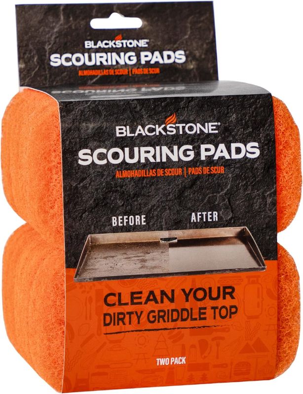 Photo 1 of Blackstone Griddle Scrub Pads (Pack of 10), 5063, BBQ Grill & Cooktop Scouring Scrubbers – Heavy-Duty Cleaning Pads for Grilling for Baked On Food & Cooking Oils – Grill Cleaning Supplies