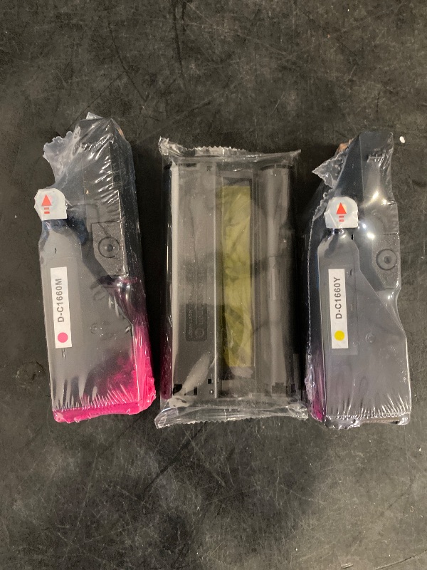 Photo 1 of Cartlee Compatible Toner Cartridges Replacement for Dell C1660, C1660W, C1660cnw, 1660, 1660w, 1660cnw 4G9HP High Yield Laser Printers Ink (1 Black, 1 Cyan, 1 Magenta, 1 Yellow)