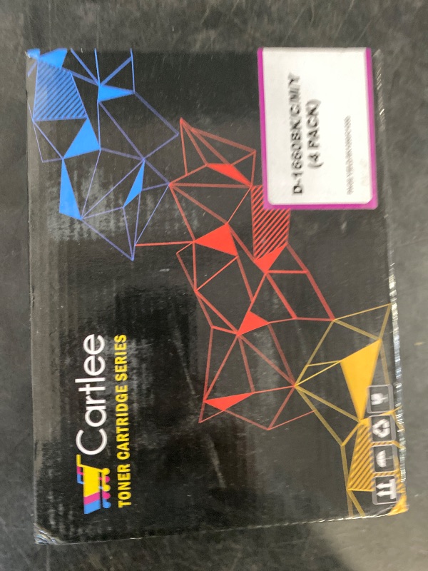 Photo 1 of Cartlee Compatible Toner Cartridges Replacement for Dell C1660, C1660W, C1660cnw, 1660, 1660w, 1660cnw 4G9HP High Yield Laser Printers Ink (1 Black, 1 Cyan, 1 Magenta, 1 Yellow)