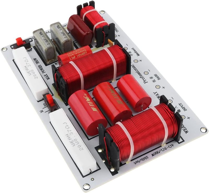 Photo 1 of 3 Speaker Crossovers, 350W 3 Way 3 Speaker Unit HiFi Home Speakers Audio Frequency Divider Crossover Filters