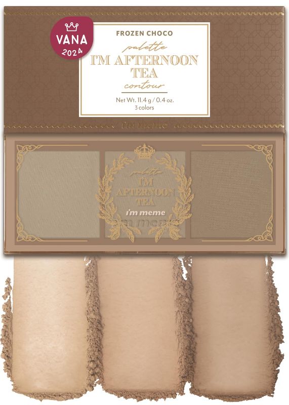 Photo 1 of I'm Meme Palette - Afternoon Tea Contour | Frozen Choco, Bronzer Palette for Face & Cheeks, Matte Powder Bronzer, Natural Makeup, Buildable Coverage, Light to Medium, For Cool Tone Skin, 0.4oz