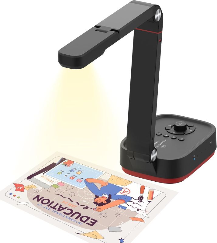 Photo 1 of Wireless 4K UHD Document Camera, WiFi/HDMI/USB Plug & Play, Compatible Mac OS, Windows, Chromebook Compatible for Live Demo,Web Meeting and Document Scanning