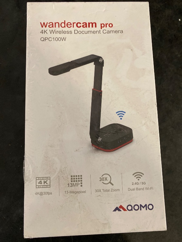 Photo 1 of Wireless 4K UHD Document Camera, WiFi/HDMI/USB Plug & Play, Compatible Mac OS, Windows, Chromebook Compatible for Live Demo,Web Meeting and Document Scanning
