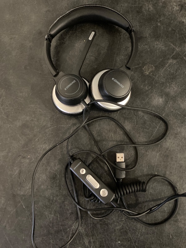 Photo 1 of USB Headset with Microphone, 3.5mm Wired Computer Headsets with Noise Cancelling Microphone, Stereo Headphones with MIC for PC, in Line Controls, Work Headset for Skype Zoom Tablet Laptop