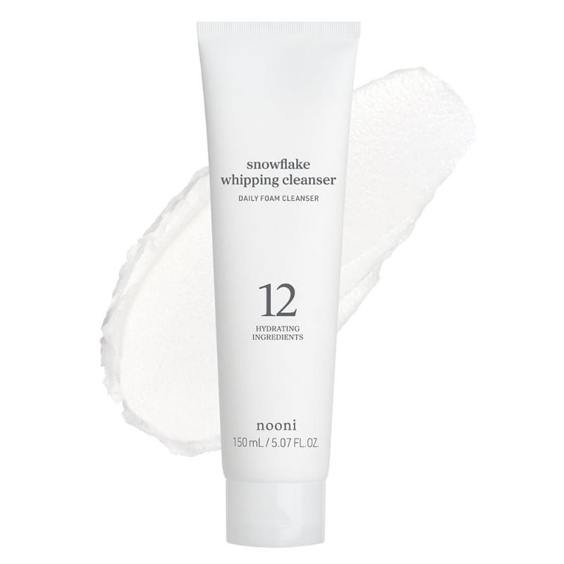 Photo 1 of NOONI Face Cleansing - Snowflake Whipping Cleanser | Korean Glass Skin Care, Kbeauty, Facial Wash, Remove Impurities, Purifying, Vegan Whipped Cream, Moisturizing, Mother's Day, 5.07 FL Oz