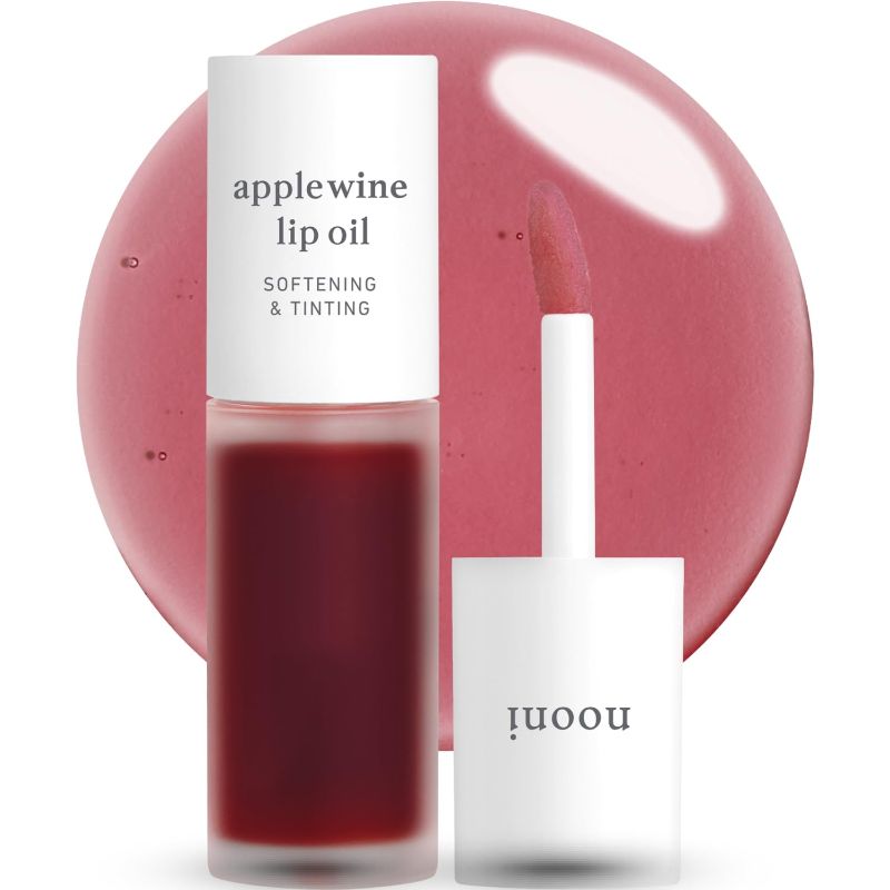 Photo 1 of NOONI Korean Vegan Appleseed Lip Oil - Applewine | Long-Lasting, Moisturizing, Plumping, Revitalizing for Dry Lips, Waterproof, No Peel Off, Hydrating, Nourishing, Mother's Day, 0.12 FL Oz