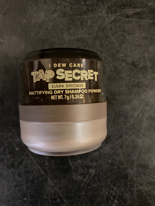 Photo 1 of I DEW CARE Biotin Clarifying Dry Shampoo - Tap Secret Dark Brown Limited Edition | Strengthening & Volumizing, Powder Type, Refillable, Travel size, Non-aerosol, Mother's Day, 0.24 Oz
