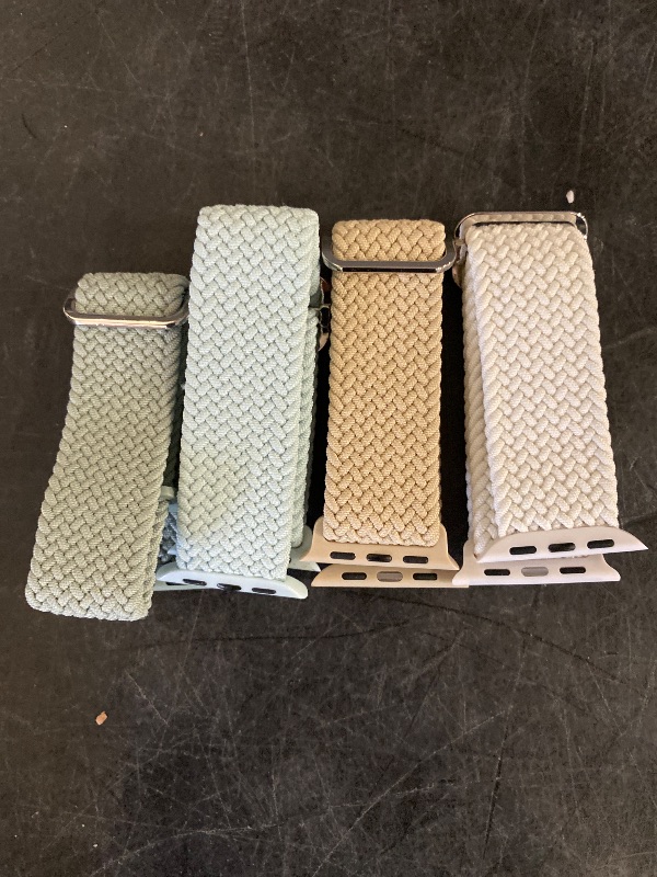 Photo 1 of Braided Stretchy Solo Loop Compatible for Apple Watch Band 38mm 40mm 41mm 42mm 44mm 45mm 46mm 49mm for Women Men, Nylon Elastic Straps Wristbands for iWatch Series 10 9 8 7 6 SE 5 4 3 2 Ultra Ultra 2