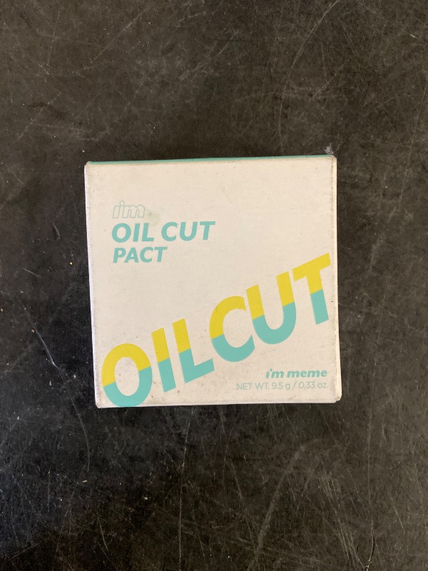 Photo 1 of I'M MEME Compact - Oil Cut Pact | Skin Mattifying, Sebum Absorbing, Korean Pressed Setting Powder, for Blurring Effect, Makeup Foundation, Translucent Compact, Oily Skin, Natural Coverage, 0.35 Oz