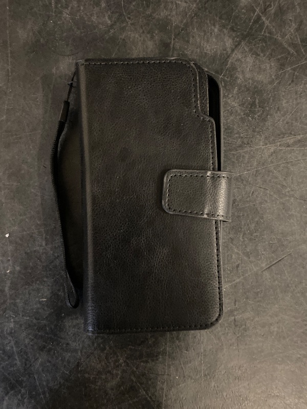 Photo 1 of iPhone Xs Max 6.5 Inch Wallet Case [3+ Card Slots] ID Business Card Credit Card Slot Carry Pouch with Stand Double Sided Multi-Card Slot Flip Folding PU Wallet Leather Case (Black)