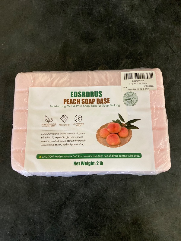 Photo 1 of Scent Soap Base DIY Handmade Soap with Goat Milk/Honey/Peach/Cologne/Shea Butter/Aloe Vera/Oatmeal Milk & Coconut Oil, Moisturizing Melt and Pour Soap Base for Soap Making