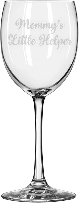 Photo 1 of Artisan Owl Mommy's Little Helper - Funny 12oz Stemmed Wine Glass