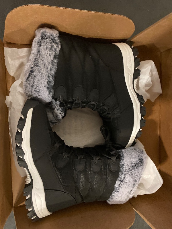 Photo 1 of Size 7 HOBIBEAR Women's Winter Snow Boots Waterproof Lightweight Warm Faux Fur Lined Mid-Calf Booties