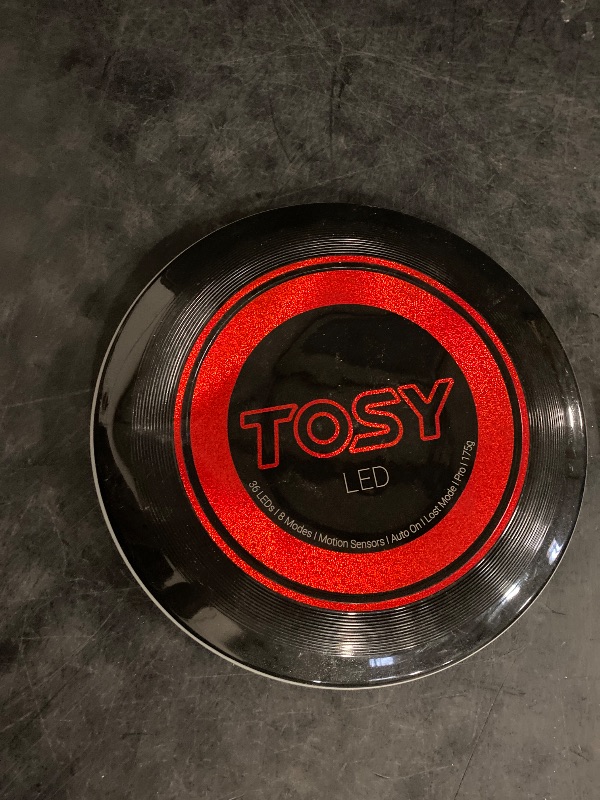 Photo 1 of TOSY Flying Disc - 16 Million Colors RGB or 36 LEDs, Extremely Bright, Smart Modes, Camping Essentials for Teens/Kids/Adults/Men/Boys/Girls, Auto Light Up, Patented, Rechargeable, Waterproof, 175g