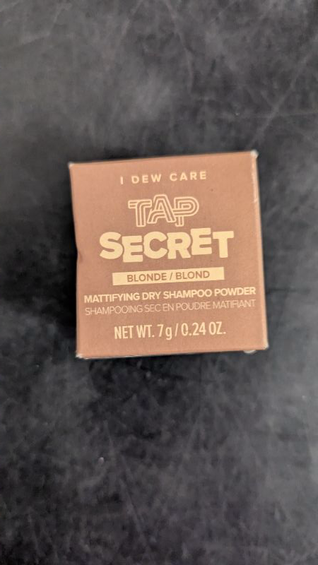 Photo 1 of I DEW CARE Biotin Clarifying Dry Shampoo - Tap Secret Blonde | Strengthening & Volumizing, Powder Type, Refillable, Travel size, Non-aerosol, Brunette, Korean Ginseng, Mother's Day, 0.24 Oz