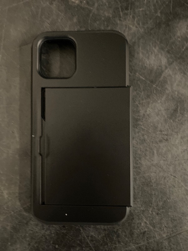 Photo 1 of Nvollnoe for iPhone 12/12 Pro Case with Card Holder Heavy Duty Protective Dual Layer Shockproof Hidden Card Slot Slim Wallet Cover for iPhone 12/12 Pro for Men&Women(Black)