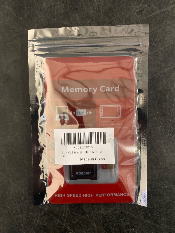 Photo 1 of 2 Pack TF Card 64GB with Adapter, High Speed Memory Card, UHS-I C10 A1 Memory TF Card for Tablet/Mobile Phone/Camera/Car Audio/Game Console (TF162 Red Gold 64GB)