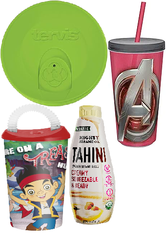 Photo 1 of 4 Item Mixed Kitchen Bundle : Zak! Designs Insulated Tumbler with Screw-on Lid and Straw, Avengers 2 Logo, BPA-free Plastic, 16-ounce, Tervis Travel Lid Made in USA Double Walled Insulated Tumbler Travel Cup Keeps Drinks Cold & Hot, Fits 16oz Tumblers, Li