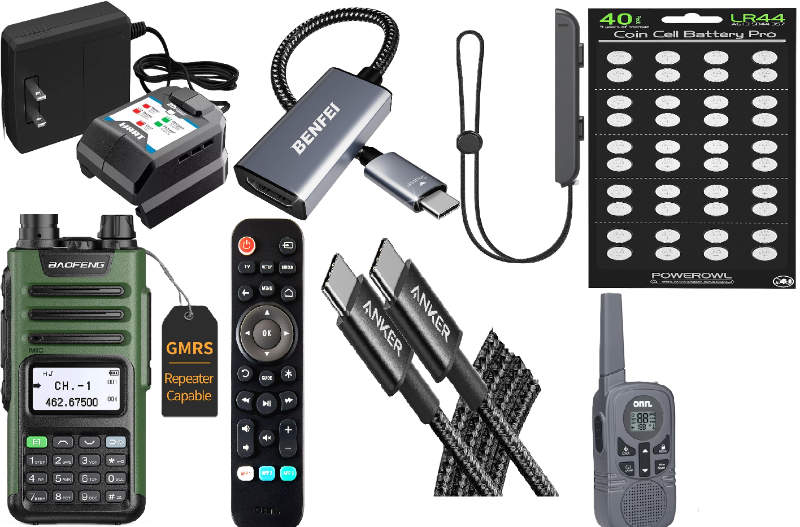 Photo 1 of 8 Item Electronic Bundle : Anker USB C to USB C Cable, Type C 60W Fast Charging Cable (6FT,) for iPhone 16 Series, iPad mini 6 and More (Black), Wrist Strap for Switch Joycon Lanyard Replacement Parts Accessories for Joy Con Joy-Con Controller, BENFEI USB
