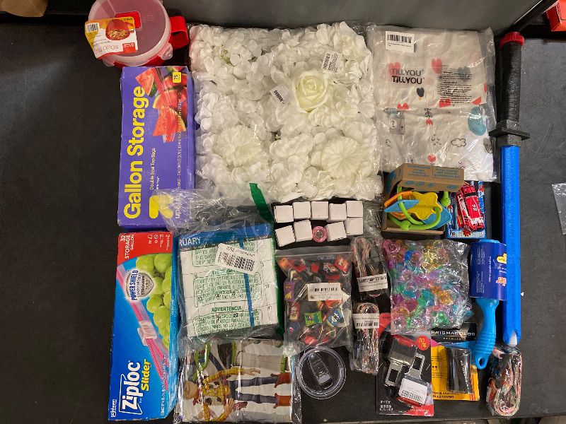 Photo 1 of 20 Item Mixed Bundle Home Decor, Baby Toys, Automotive Accessories, Kitchen & Dining, Toys & Games, Dog Supplies, Arts & Crafts & Sewing, Home Improvement Parts, Cleaning Supplies | Gallon Storage Bags 75 CT. | Rapid Soup Mug | Microwaveable Soup & Noodle