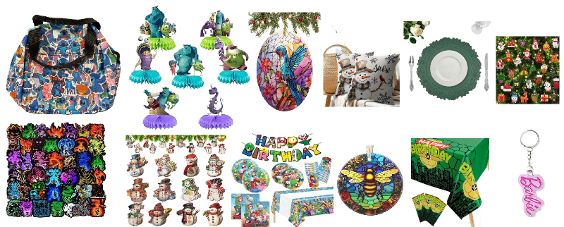 Photo 1 of 14 item Seasonal & Party Supplies, Kitchen & Dining, Luggage, Clothing Accessories, Arts & Crafts & Sewing : 9Pcs Monsters University Birthday Honeycomb Centerpieces Cute Anime Kids Baby Shower Table Party Decoration Monsters University Theme Boys Childre