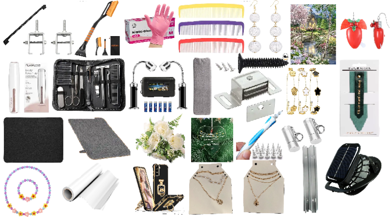Photo 1 of 29 Item Bundle Home Decor, Beauty & Personal Care, Lighting , Jewelry, Arts & Crafts & Sewing, Cell Phone Accessories, Hardware, Computer Accessories, Cleaning Supplies, Hair Care, Outdoor Tools, Appliance Accessories, Seasonal & Party Supplies : 1213 Air