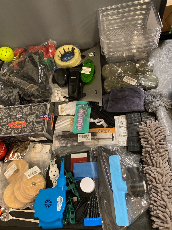 Photo 1 of  40 Item Bundle Electronic Accessories, Home Appliance & Parts, Outdoor Grill, Bath & Body, Home Essentials, Sports Equipment, Home Parts Electrical, Beauty Accessories, Hair Care, Jewelry, Home & Kitchen ,  Home Hardware, Home Decor, Cleaning Supplies
__
