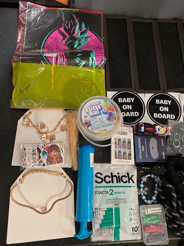 Photo 1 of 36 Item Bundle Jewelry, Beauty Accessories, Electronic Accessories, Automotive Accessories, Dog supplies, Bed & Bath, Costume Accessories , Seasonal & Party Supplies, Home Essentials, Home Decor, Kitchen & Dining, Home Hardware, Toys & Games
_____________
