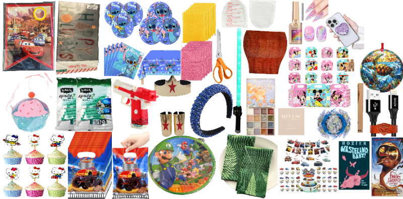 Photo 1 of 25 Item Miscellaneous Bundle | Seasonal & Party Supplies, Cleaning Supplies, Kitchen & Dining, Toys & Games, Costume & Accessories, Beauty Accessories, Bed & Bath, Household Supplies, Arts & Crafts & Sewing, Home Decor 