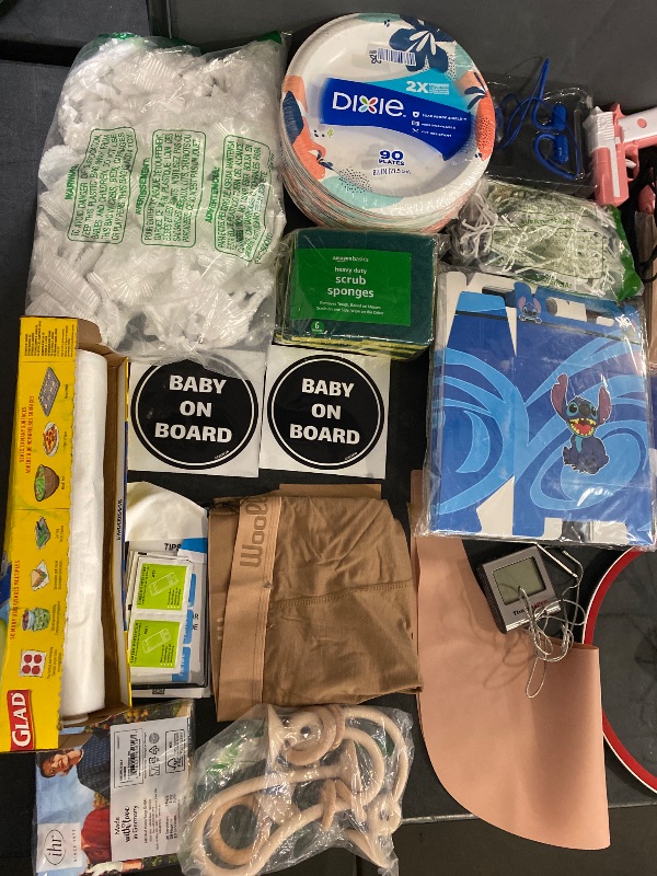 Photo 1 of 34 Item miscellaneous Bundle : Kitchen & Dining, Women's Clothing , Cleaning Supplies, Toys & Games, Pet Supplies, Seasonal & Party Supplies, Bath & Bed, Hair Care, Phone Accessories, Jewelry, Headphones, Baby Feeding, Tools, Costumes & Accessories