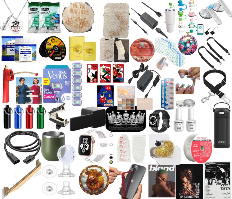 Photo 1 of 50 Item Miscellaneous Bundle | Beauty Accessories, Seasonal & Party Supplies, Hair Care, Computer Accessories, Kitchen & Dining, Hardware, Home Decor, Pet Supplies, Toys & Games, Skin Care, Office Supplies, Car Accessories