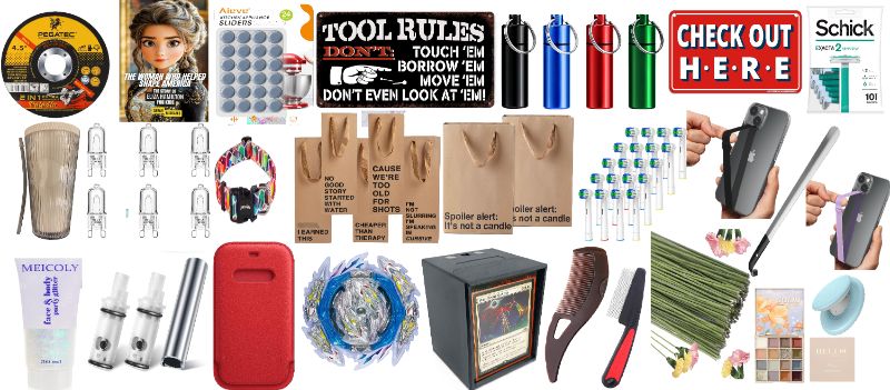 Photo 1 of 30 Item Miscellaneous Bundle | Tools Parts, Hardware, Kitchen & Dining, Books, Home Decor, Seasonal & Party Supplies, Lighting, Beauty Accessories, Phone Accessories, Pet Supplies, Patio & Garden, Toys & Games, Hair Care
