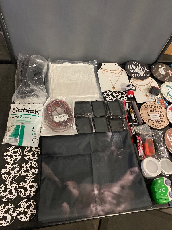 Photo 1 of 48 Item Bundle Miscellaneous Hair Care, Automotive Accessories, Bed & Bath, Jewelry, Home Decor, Lighting, Skin Care, Hardware, Seasonal & Party Supplies, Kitchen & Dining, Electronic Accessories, Safety, Arts & Crafts & Sewing