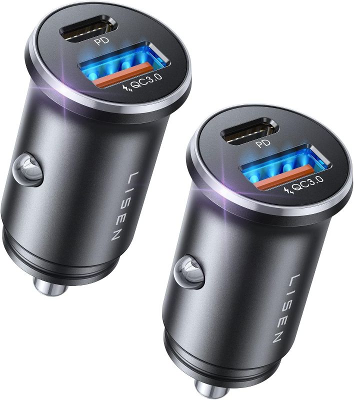 Photo 1 of LISEN 54W Car Phone Charger USB C, Cigarette Lighter Adapter, Car Accessories for iPhone, USB C Car Charger Adapter USBC Type C 12v, Fit for iPhone 16E 16 15 14 13 12 Samsung S25 Google iPad Android