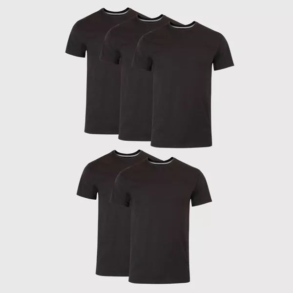 Photo 1 of (L) Hanes Men's Premium 5pk Slim Fit Crewneck T-Shirt