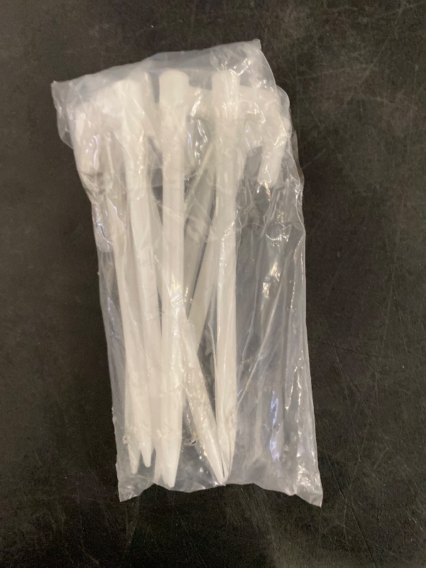 Photo 1 of Plastic Tent Pegs Garden Landscape Stakes for Anchoring Garden Netting, Camping Tents, Rain Tarps and Landscape Fabric Lawn Edging