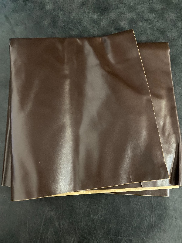 Photo 1 of Upholstery Leather Piece Cowhide Dark Brown Light Weight 2 SF 24 x 48 inches