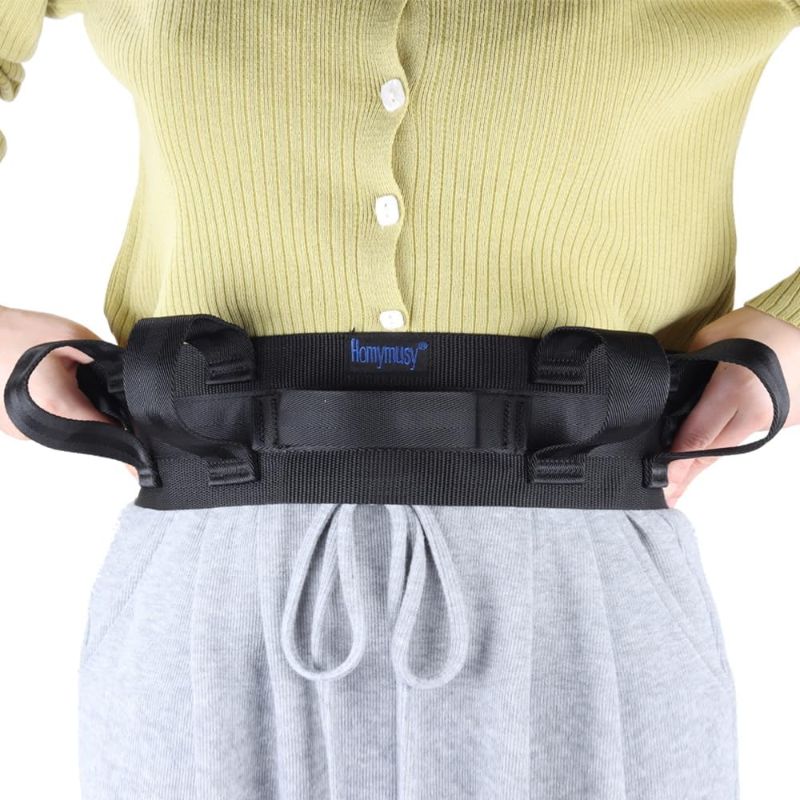 Photo 1 of Gait Belt,Lifting Belt with 7 Handles,Transfer Belt for Elderly and Disabled Adjustable Size 30 Inch to 50 Inch,Medical Nursing Safety Patient Assist