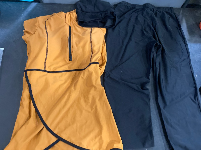 Photo 1 of (L) Burkini Swimsuits for Women Modest Muslim Swimsuit Islamic Long Sleeve Burkini Full Cover Hijab Top Pants Bathing Suit