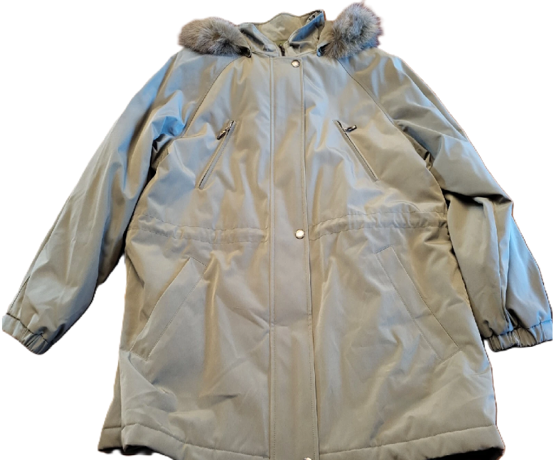 Photo 1 of Large LIZ CLAIBORNE WINTER CAR JACKET WITH REMOVEABLE HOOD WOMEN SIZE LARGE