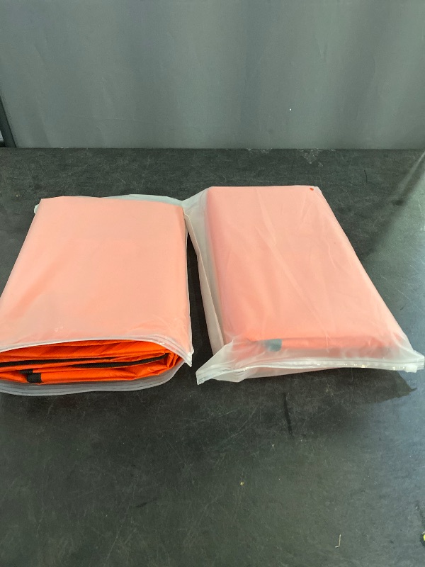Photo 1 of LeadCon 2 Pack Upgrade Survival Blanket – Insulated Thermal Reflective Tarp - 60" x 82". All-Weather, Reusable Emergency Blanket for Car or Camping, Orange
